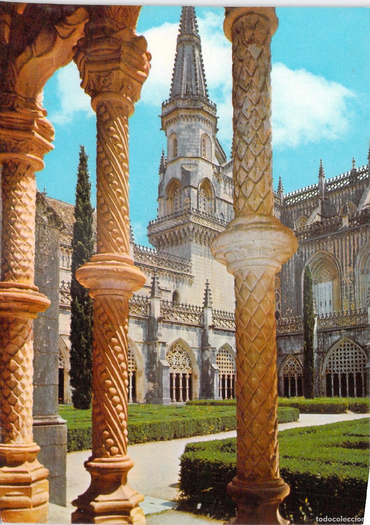Cartes Postales: Postal de Batalha Portugal Claustro Real del Mosteiro de Santa Maria da Vit&oacute;ria