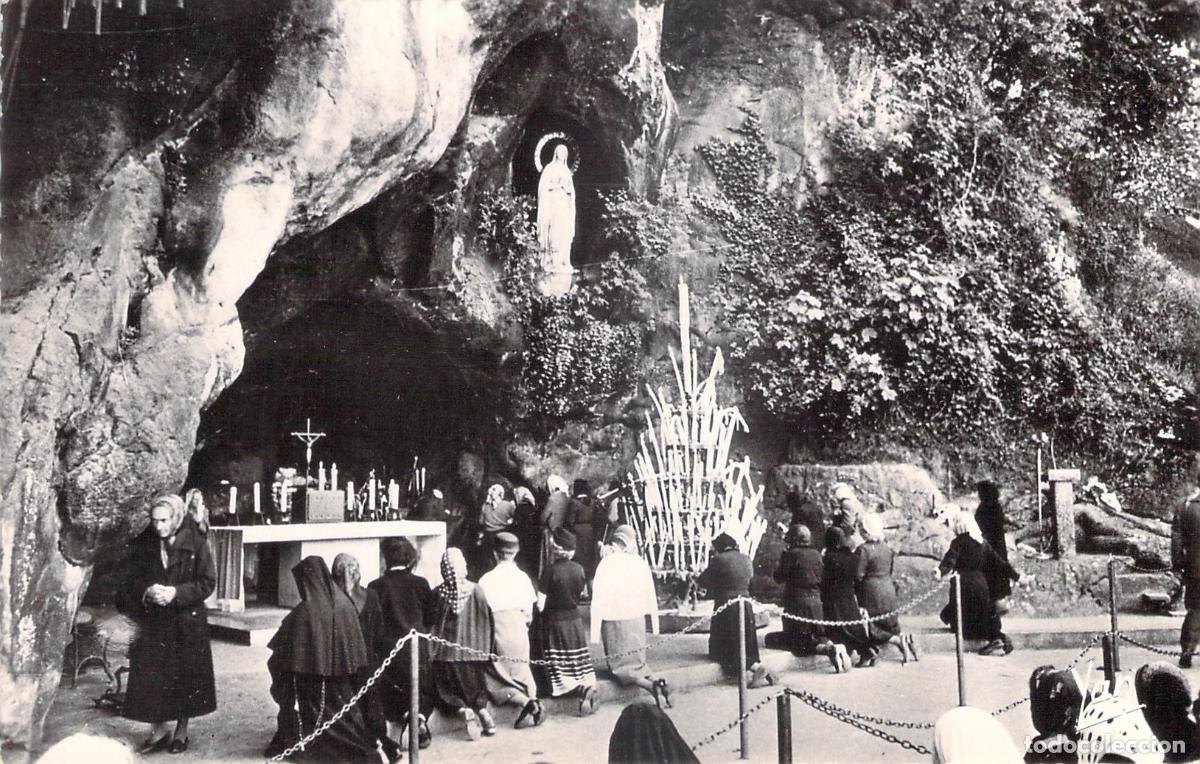 Postales: Postal Lourdes Francia Gruta Milagrosa Peregrinaci&oacute;n Santuario Cat&oacute;lico