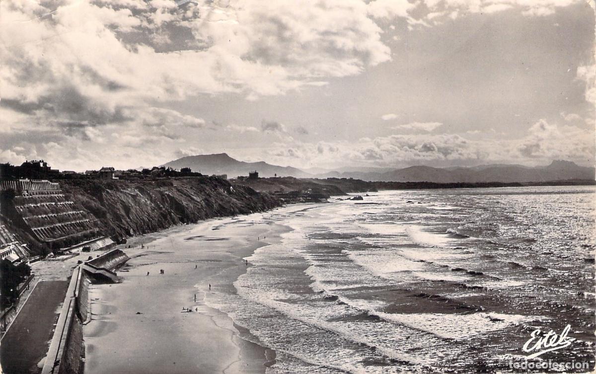 Postais: Postal Biarritz La C&ocirc;te des Basques hacia los Pirineos, Francia.