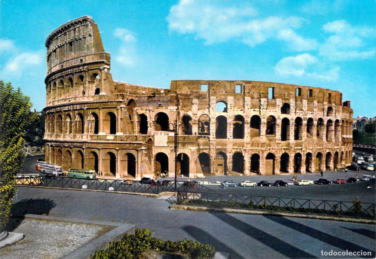 Postais: Postal Roma Coliseo (Il Colosseo) Monumento Arqueol&oacute;gico Ektachrome