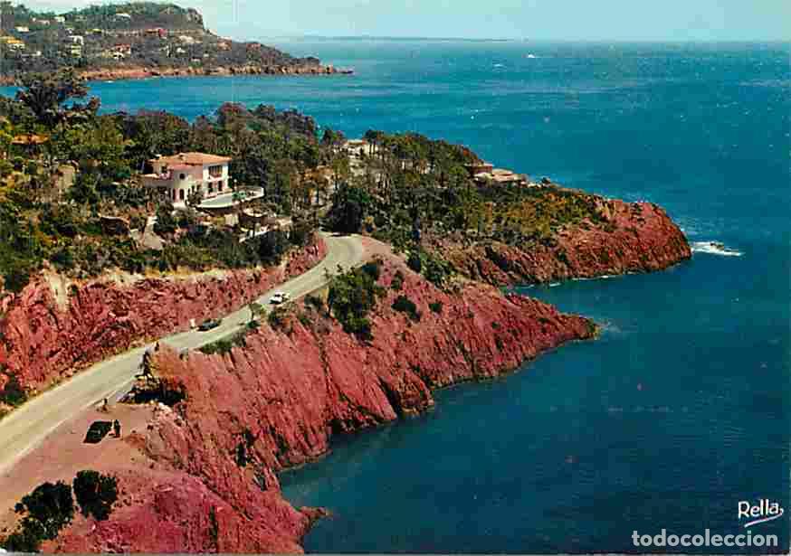 Postales: Francia - 83 - Le Trayas - La route de Cannes &agrave; Saint Raphael - Au loin &agrave; gauche la Pointe de l'Esqu