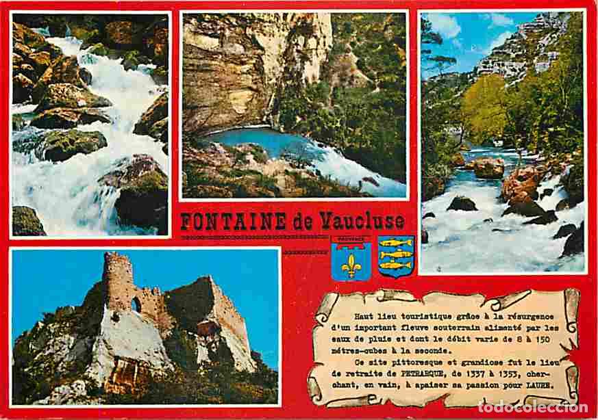 Postkarten: Francia - 84 - Fontaine de Vaucluse - Multivues - Blasons - Flamme Postale - CPM - Voir Scans Recto-