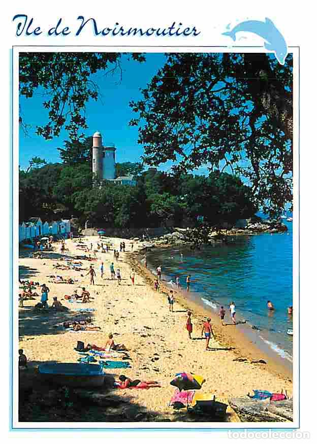 Postales: Francia - 85 - Ile de Noirmoutier - L'Anse Rouge et la Tour Plantier - Plage - CPM - Voir Scans Rect