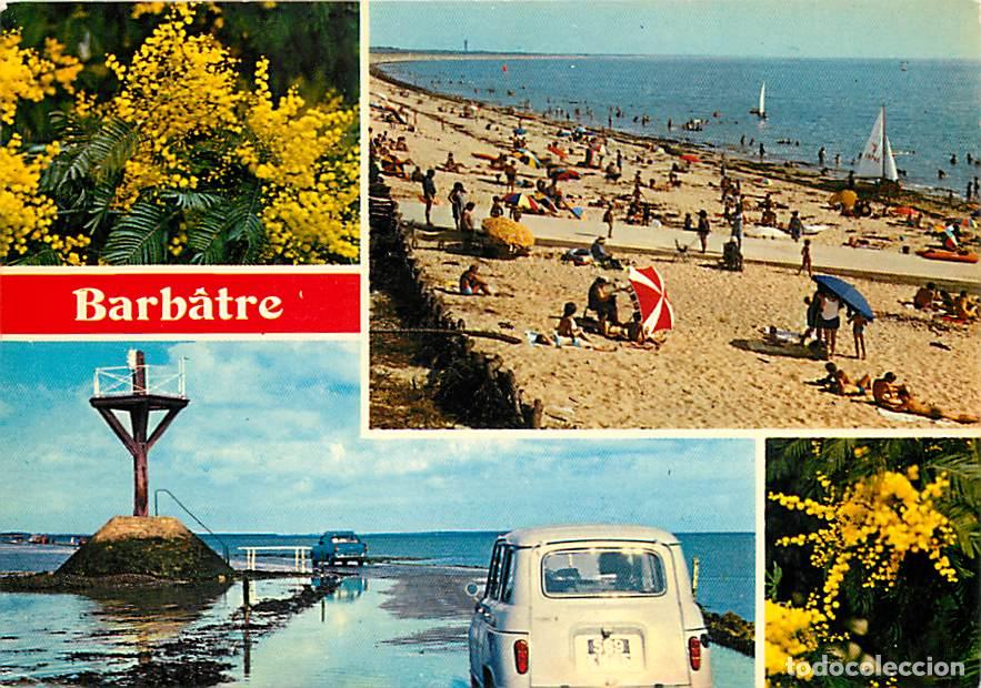Postkarten: Francia - 85 - Ile de Noirmoutier - Barbatre - Multivues - Sc&egrave;nes de Plage - Automobiles - CPM - Voi