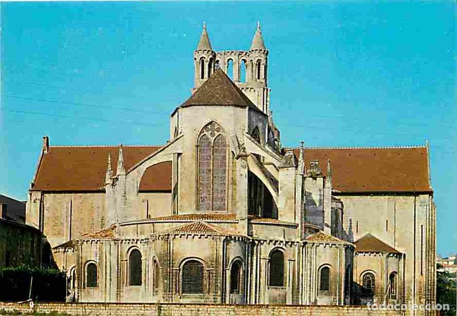 Postales: Francia - 86 - Poitiers - L'Eglise Montierneuf - Flamme Postale des foires de Tours - CPM - Voir Sca
