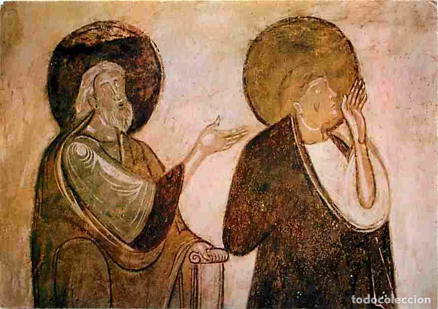 Postales: Francia - 86 - Poitiers - Le Baptist&egrave;re Saint Jean - Peinture murale du 12e si&egrave;cle - Les Apotres de
