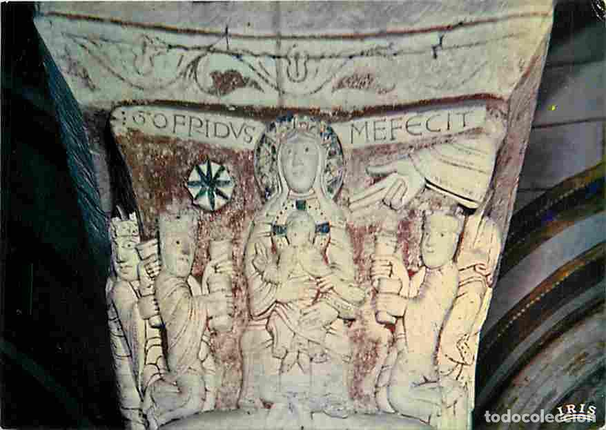 Postales: Francia - 86 - Chauvigny - L'Eglise Saint Pierre - Chapiteau - L'adoration des mages - Art Religieux