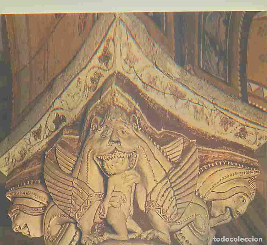 Postales: Francia - 86 - Chauvigny - L'Eglise Saint Pierre - Chapiteau - Le dragon d&eacute;vorant une femme - Art Re