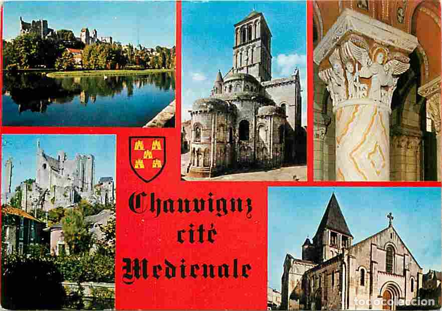 Postales: Francia - 86 - Chauvigny - Multivues - Blasons - Eglise - Flamme Postale de Poitiers - CPM - Voir Sc