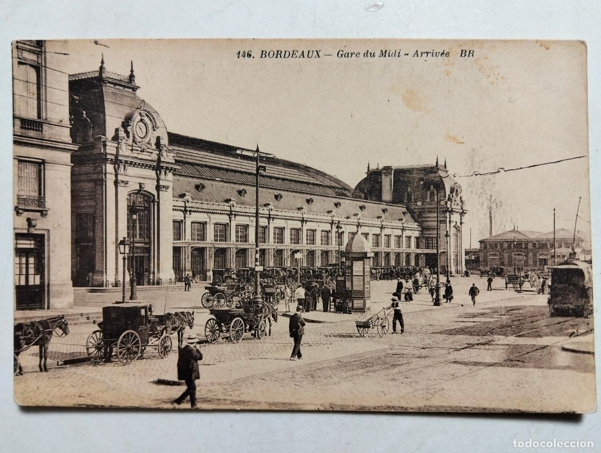 Postales: POSTAL BORDEAUX, ESTACION DE MIDI, LLEGADAS - Foto 1