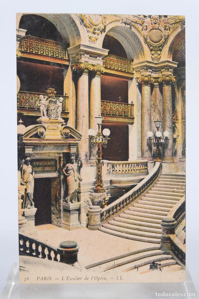 Postcards: TARJETA POSTAL ANTIGUA FRANCIA PARIS ESCALERA DE LA &Oacute;PERA