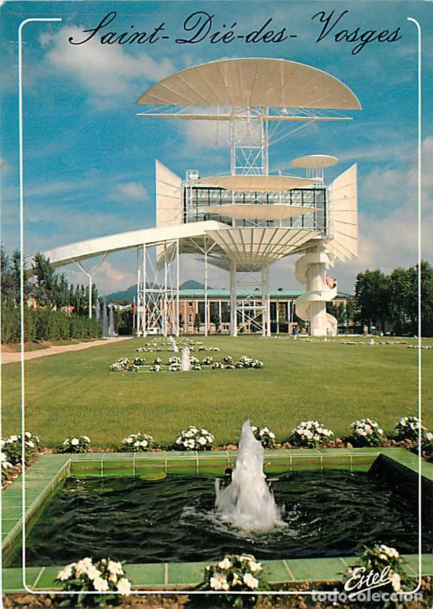 Postales: Francia - 88 - Saint Di&eacute; des Vosges - Parc Jean Mansur : La tour de la Libert&eacute; - Fleurs - Carte Neuv
