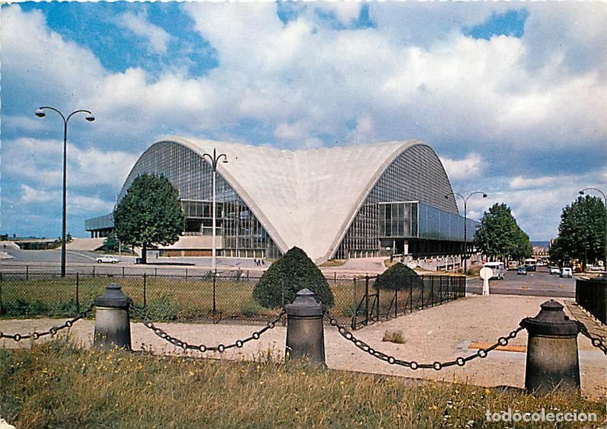 Postales: Francia - 92 - Puteaux - Le Palais du Centre National des industries technique - Rond-Point de la D&eacute;