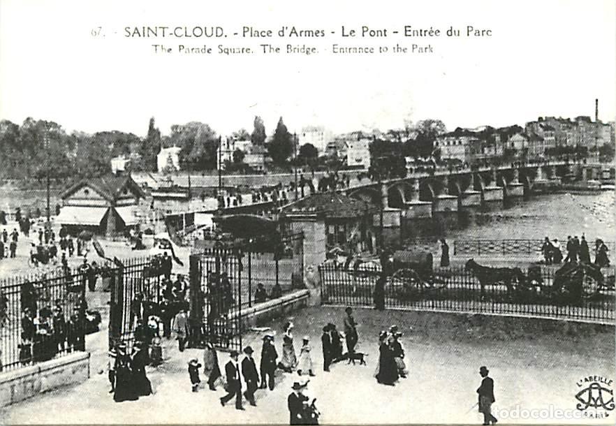 Postales: Francia - 92 - Saint Cloud - Place d'Armes - Le Pont - Entr&eacute;e du Parc - CPM Reproduction de CPA - Ca