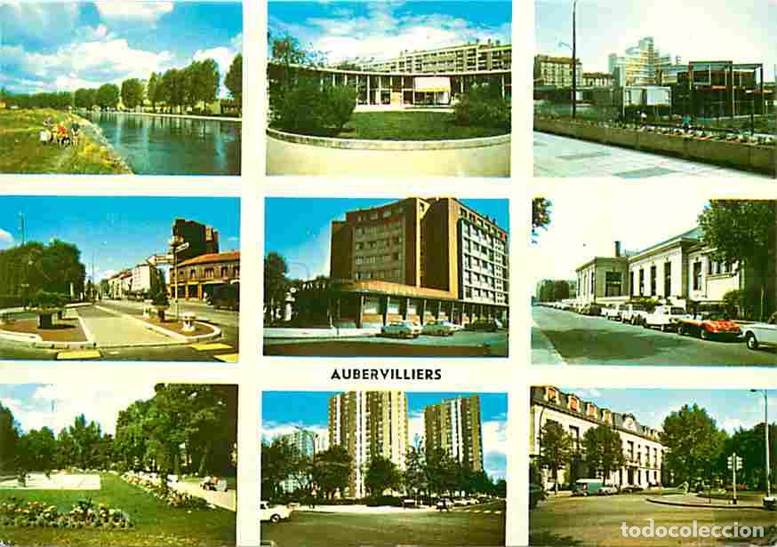 Postales: Francia - 93 - Aubervilliers - Multivues - Automobiles - Immeubles - CPM - Voir Scans Recto-Verso