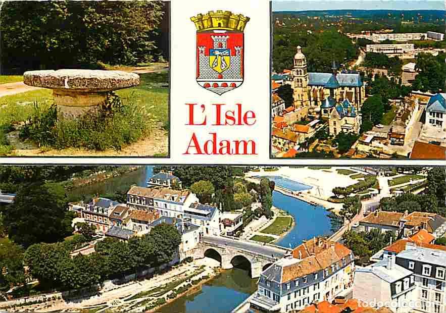Postkarten: Francia - 95 - L'Isle Adam - Multivues - Blasons - CPM - Voir Scans Recto-Verso