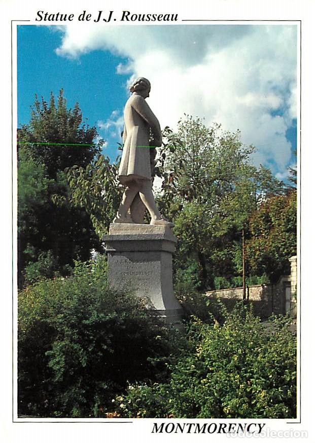 Postales: Francia - 95 - Montmorency - La Statue de Jean Jacques Rousseau - Voir Timbre - CPM - Voir Scans Rec