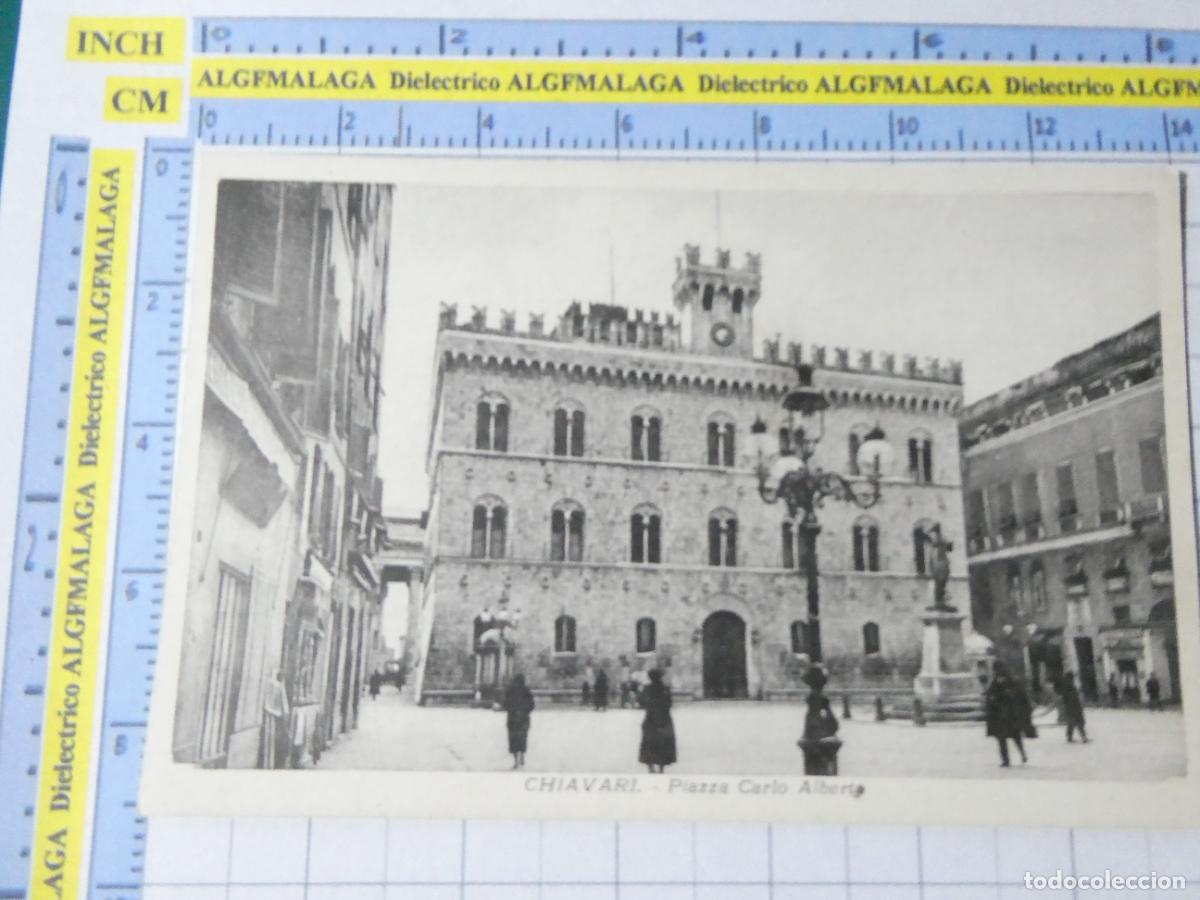 Postkarten: ANTIGUA POSTAL DE ITALIA. PIAZZA CARLO ALBERTO EN CHIAVARI. 2898