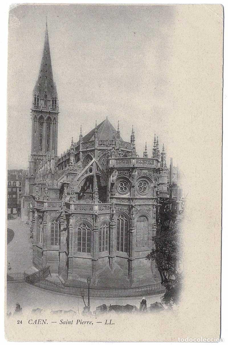 Cartoline: Postal Francia. Caen. Saint Pierre N&ordm; 24