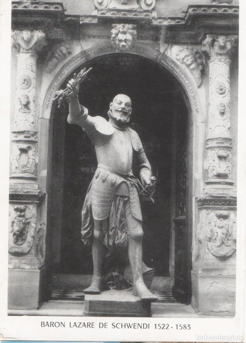 Postais: Escultura Baron Lazare de Schwendi-Colmar-Francia--sin circular-