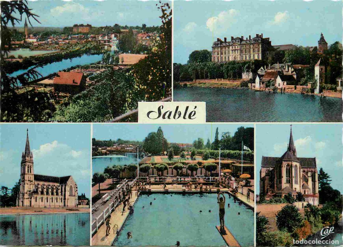 Postales: Francia - 72 - Sable sur Sarthe - Multivues - Piscine ext&eacute;rieure - CPM - Voir Scans Recto-Verso