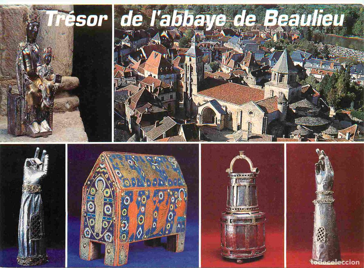 Postales: Francia - 19 - Beaulieu sur Dordogne - Tr&eacute;sors de l'abbaye St-Pierre - Multivues - Art Religieux - C