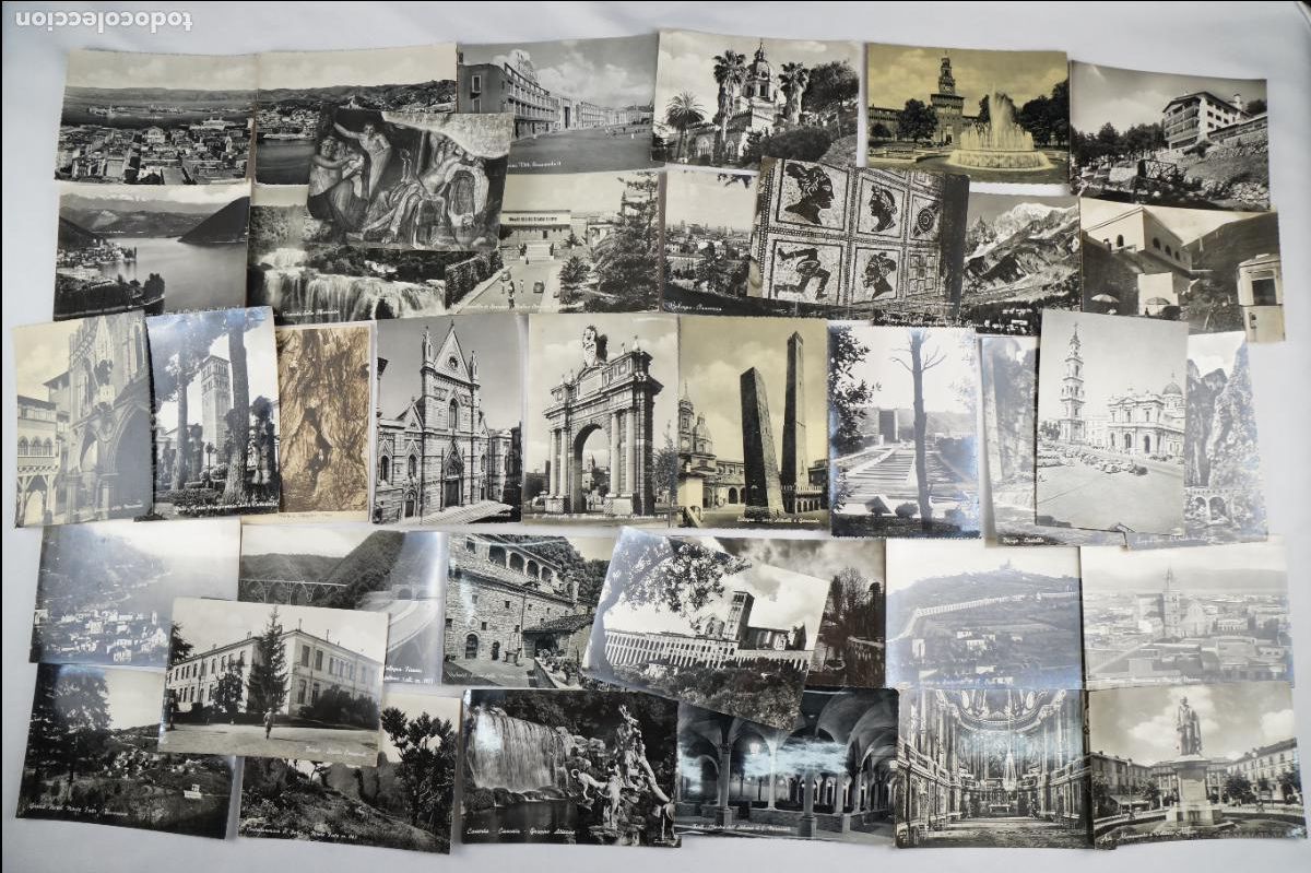 Postales: Conjunto de 70 postales con monumentos y lugares de Italia - Arte, Religi&oacute;n&hellip; - Siglo XX
