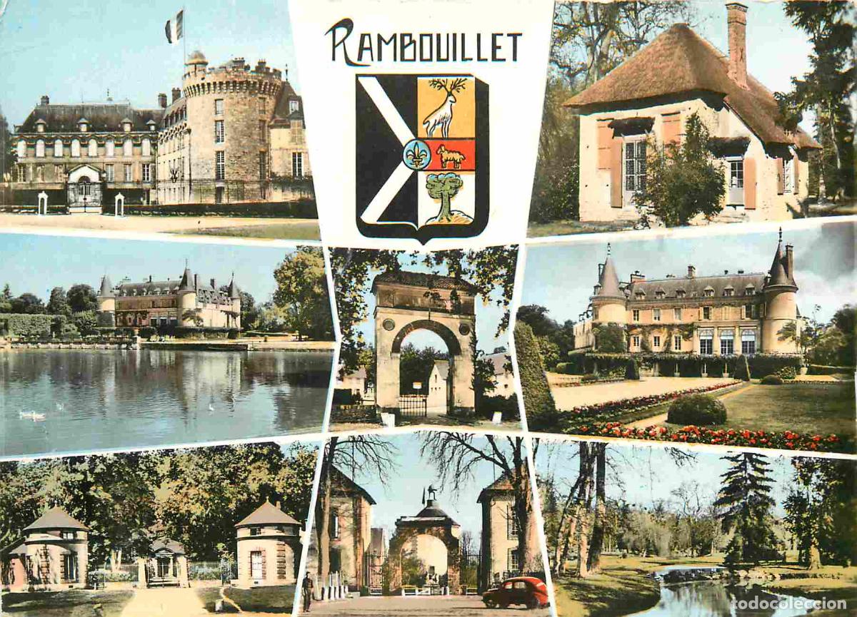 Postkarten: Francia - 78 - Rambouillet - Multivues - Blasons - Mention Photographie V&eacute;ritable - Carte dentel&eacute;e -