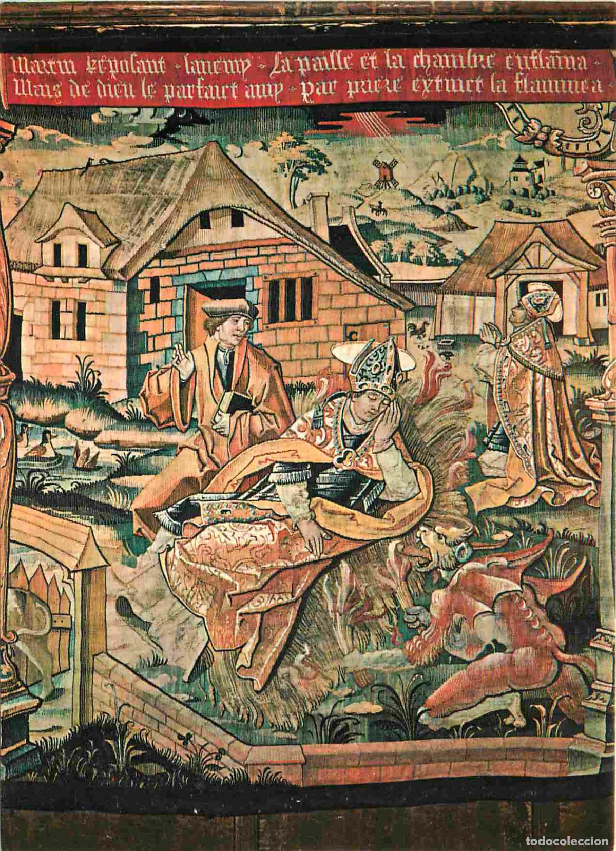 Postales: Francia - 82 - Montpezat de Quercy - int&eacute;rieur de la Coll&eacute;giale Saint Martin - Tapisserie - St-Marti