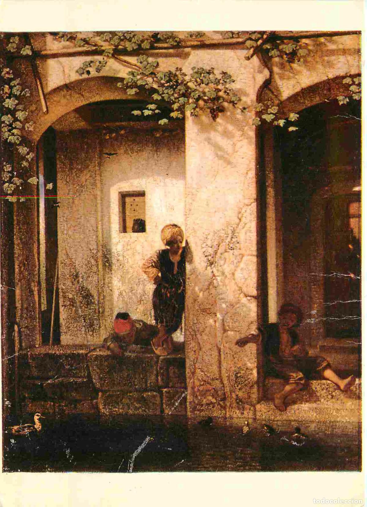 Postales: Francia - 60 - Chantilly - Mus&eacute;e Cond&eacute; - Enfants turcs aupr&egrave;s d'une Fontaine - Art peinture de Decam