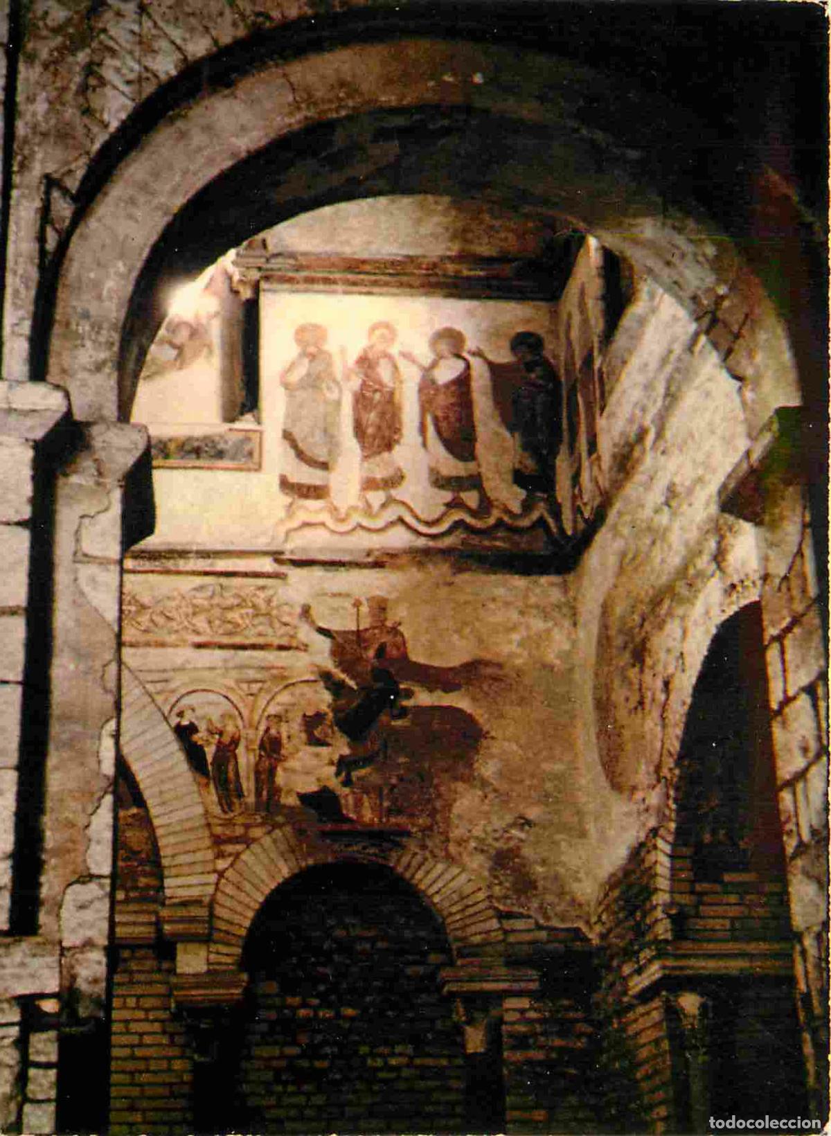 Postkarten: Francia - 86 - Poitiers - Int&eacute;rieur du Baptist&egrave;re Saint-Jean - Peinture murale du XIIe siecle - Les