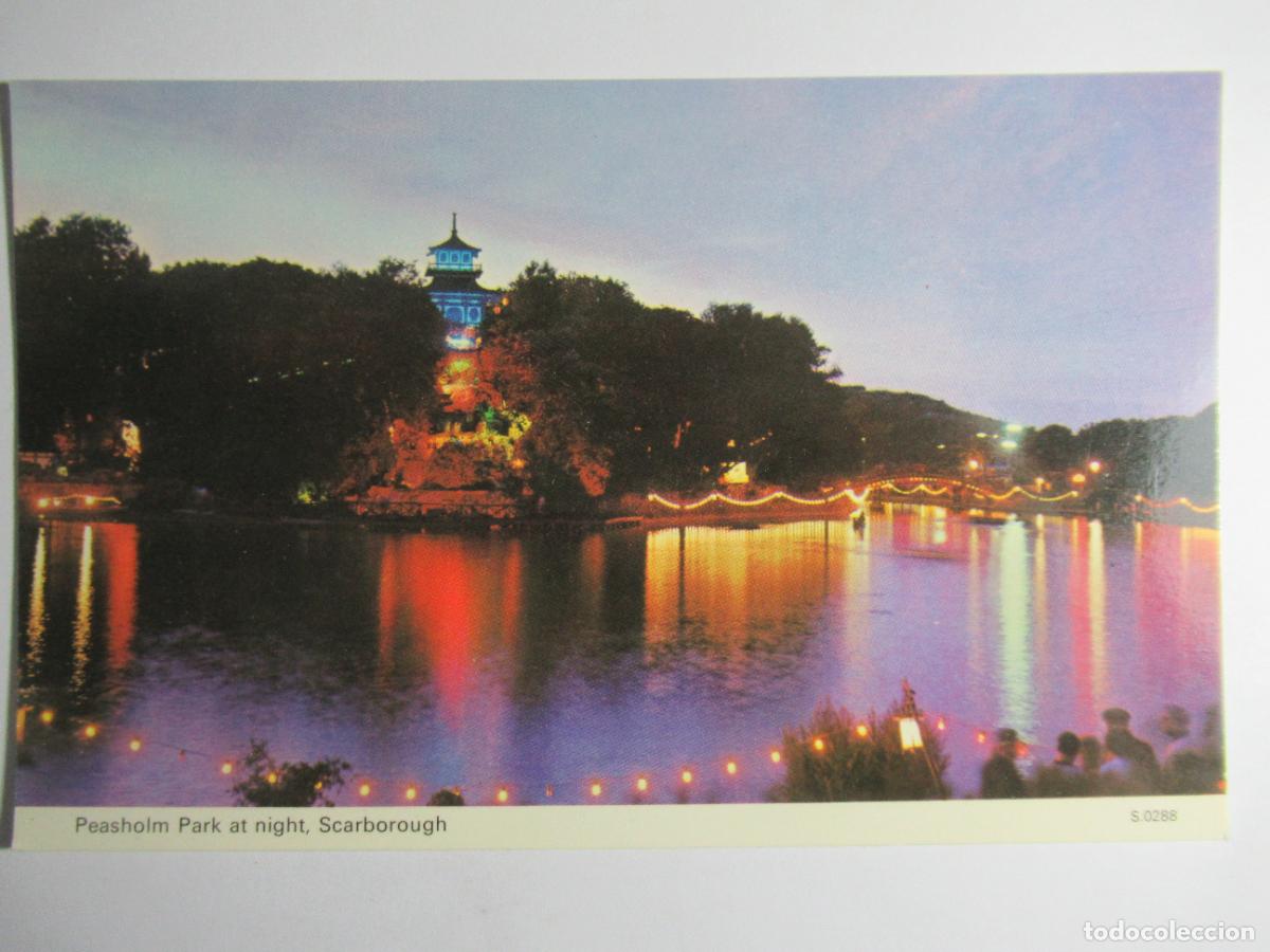 Postkarten: Peasholm Park at night - Scarborough