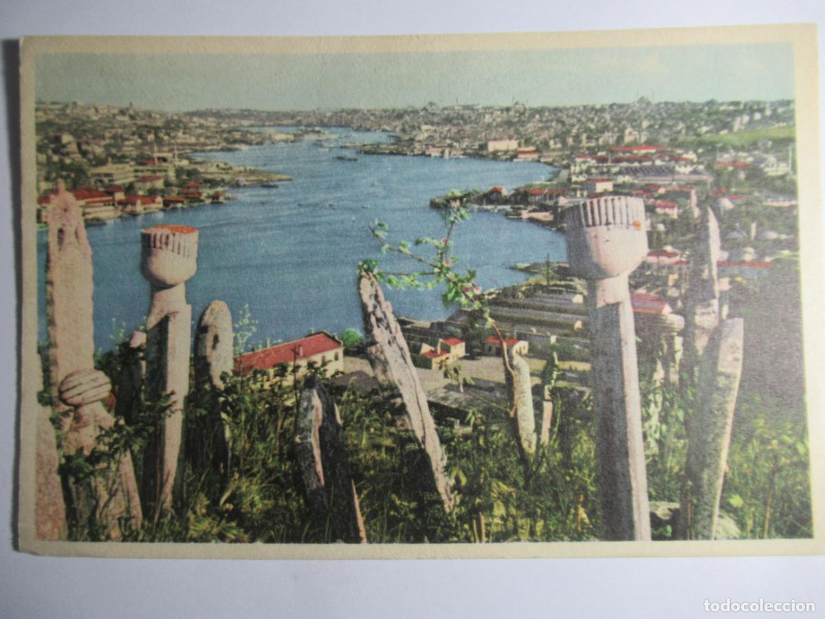 Postales: Ey&uuml;pten Hali&ccedil; - View of the Golden Horn from Eyup - Istanbul