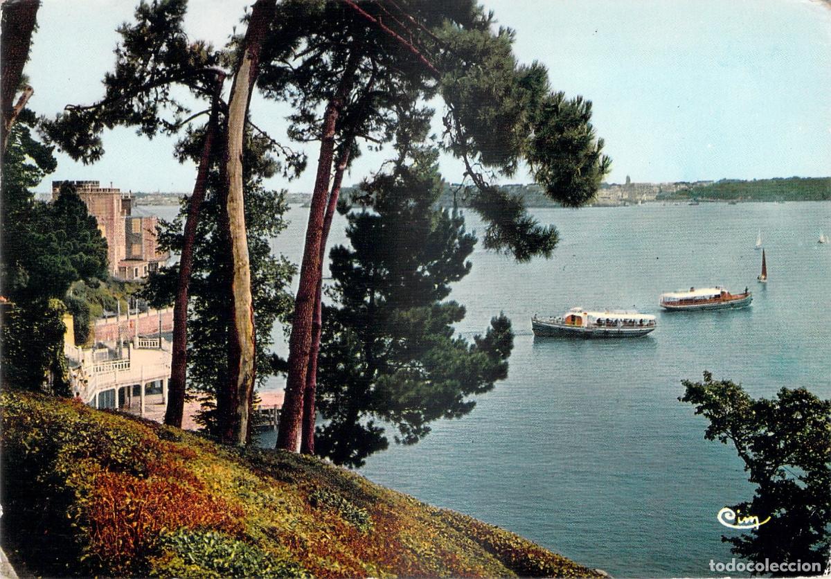 Cartoline: Postal Dinard, Francia - Vistas de Les Vedettes y Costa de Breta&ntilde;a