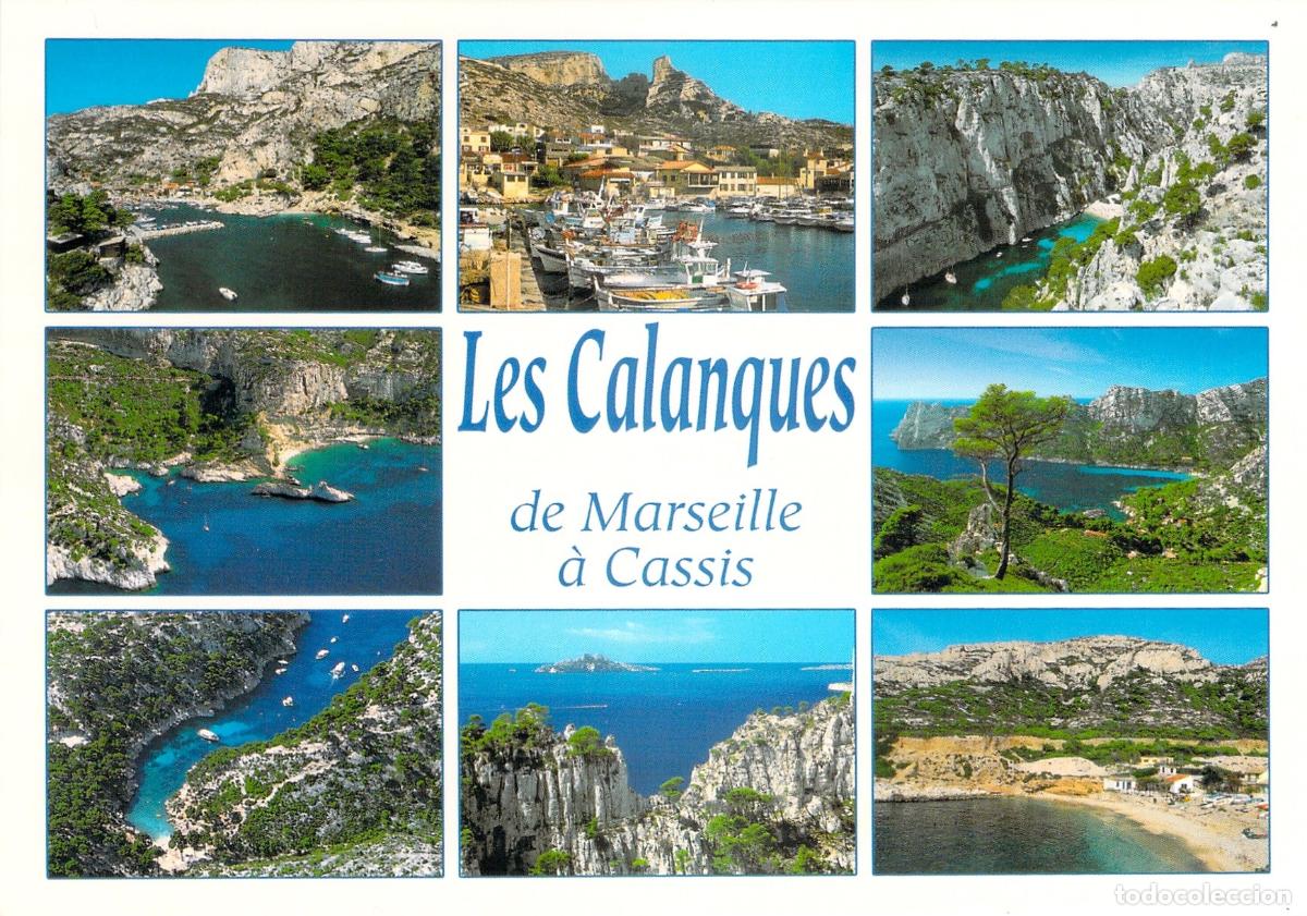 Postkarten: Postal Calanques de Marsella a Cassis, Acantilados y Mar Mediterr&aacute;neo