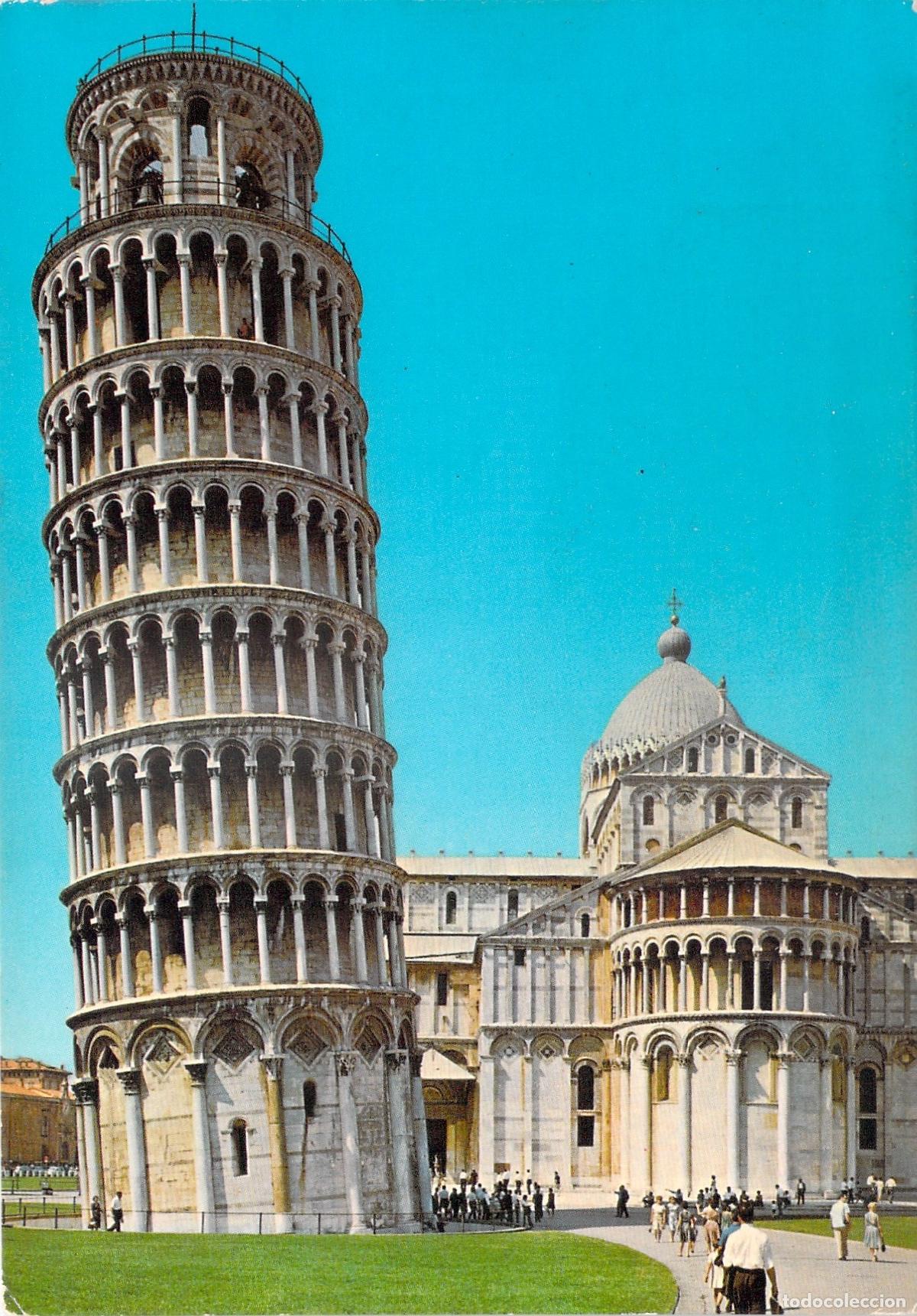 Postcards: Postal Pisa Torre Inclinada Pendente Italia Monumento Arquitectura