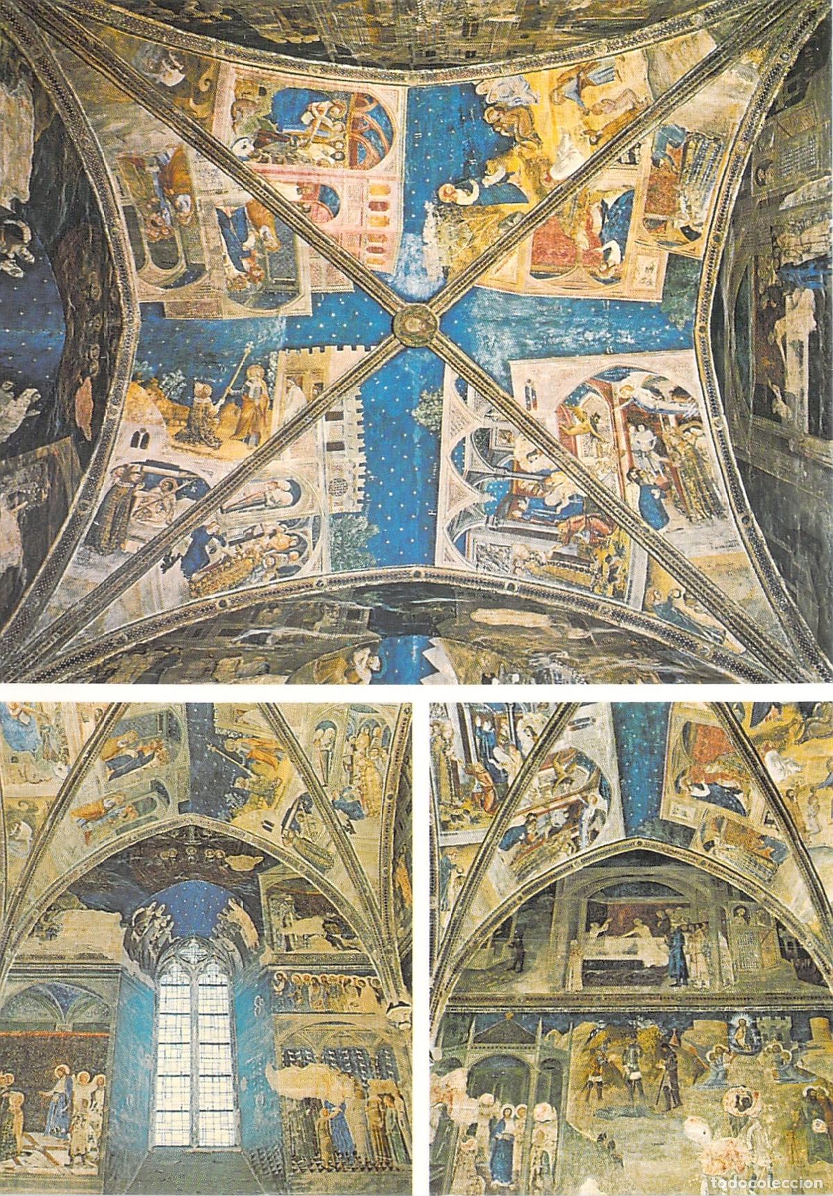 Postales: Postal Avi&ntilde;&oacute;n Francia: Interior, Frescos Capilla Saint Martial, Palacio de los Papas