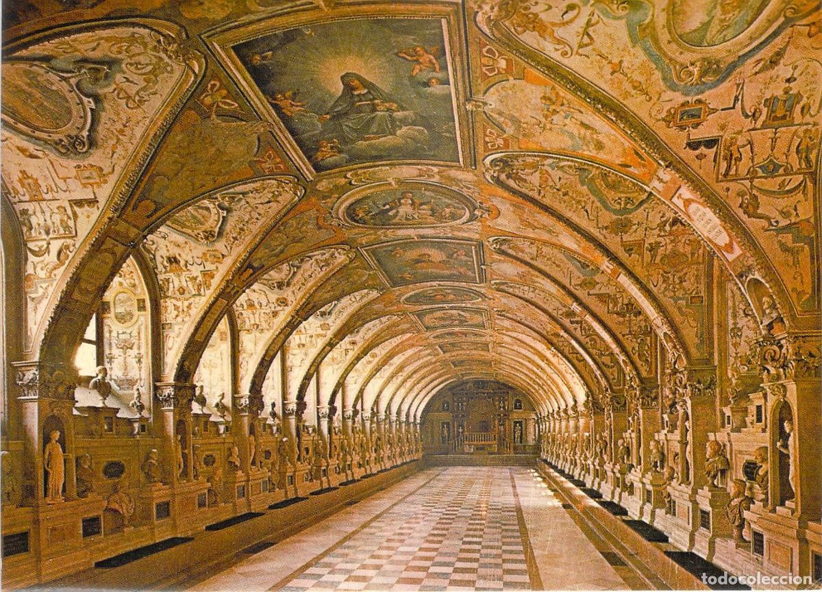 Postkarten: Postal Residenz M&uuml;nchen Alemania &ndash; Interior del Antiquarium de Baviera