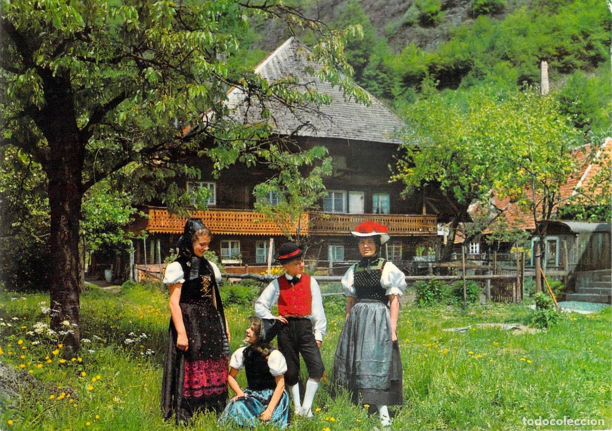 Postales: Postal Selva Negra, Alemania. Familia en Traje T&iacute;pico Rural, Trachten