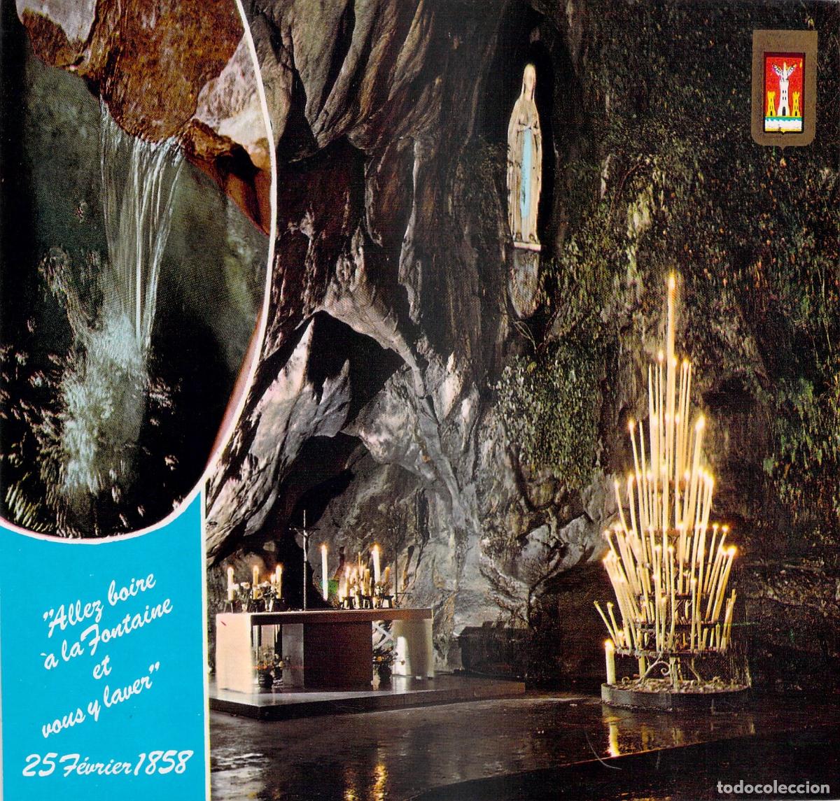 Postcards: Postal LOURDES, Gruta Milagrosa y Fuente, Santuario Cat&oacute;lico de Francia