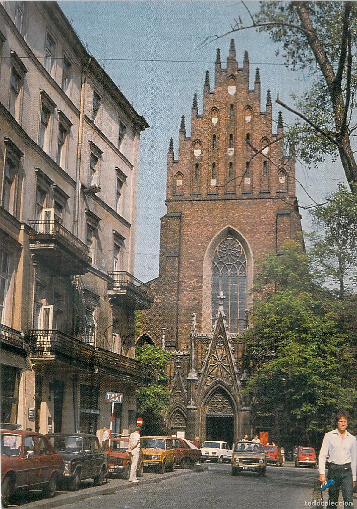 Cartoline: Postal Arquitectura Cracovia Kości&oacute;ł Dominikan&oacute;w Polonia Calle Urbana