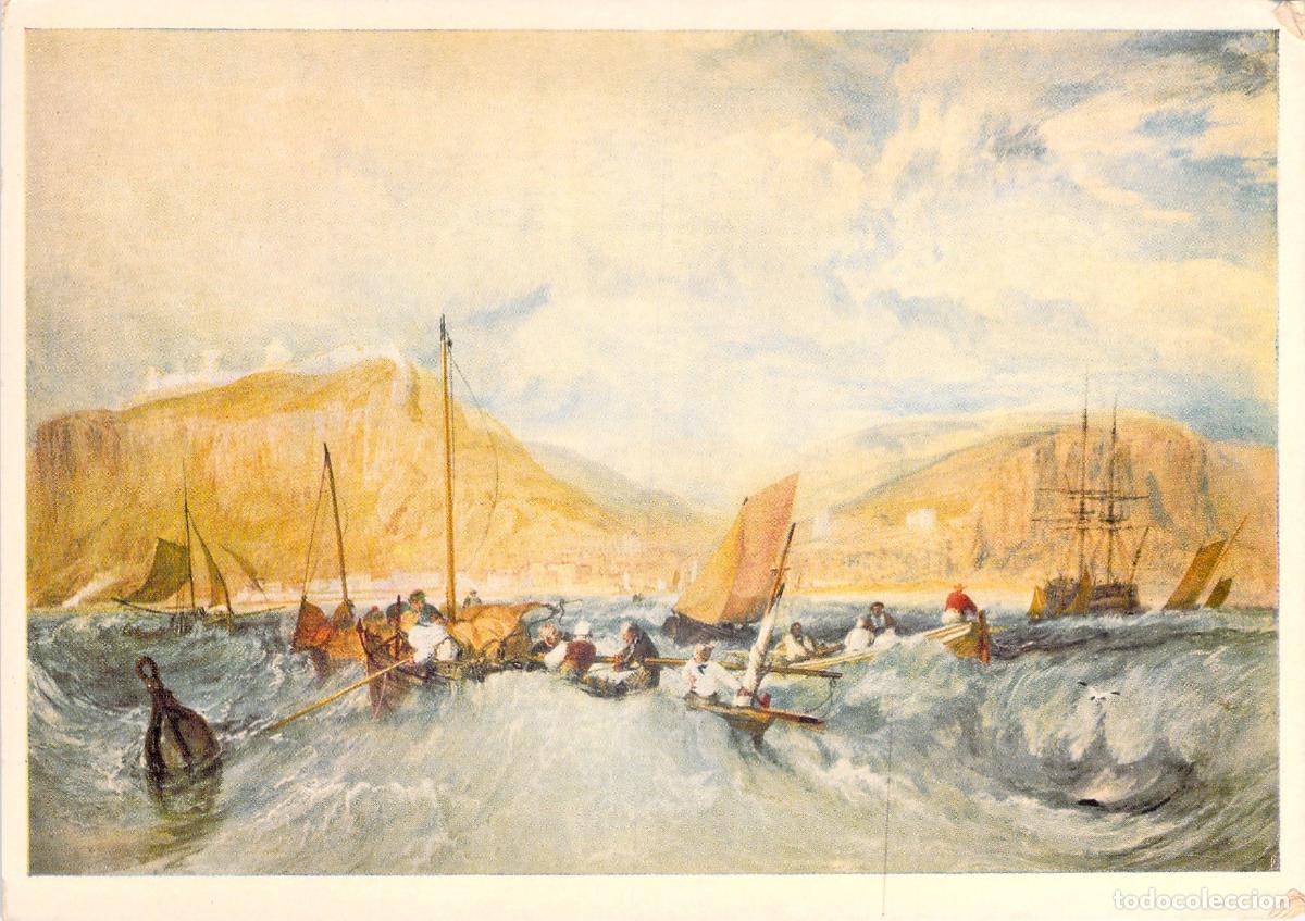 Cartoline: Postal Arte J.M.W. Turner Pesca en Alta Mar Hastings Museo Brit&aacute;nico