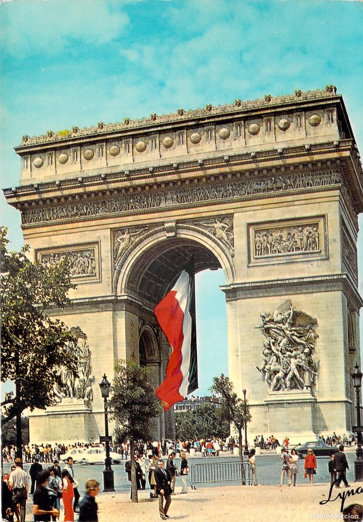 Cartoline: Postal de L'Arc de Triomphe en Par&iacute;s, Francia - Arquitectura y Monumento