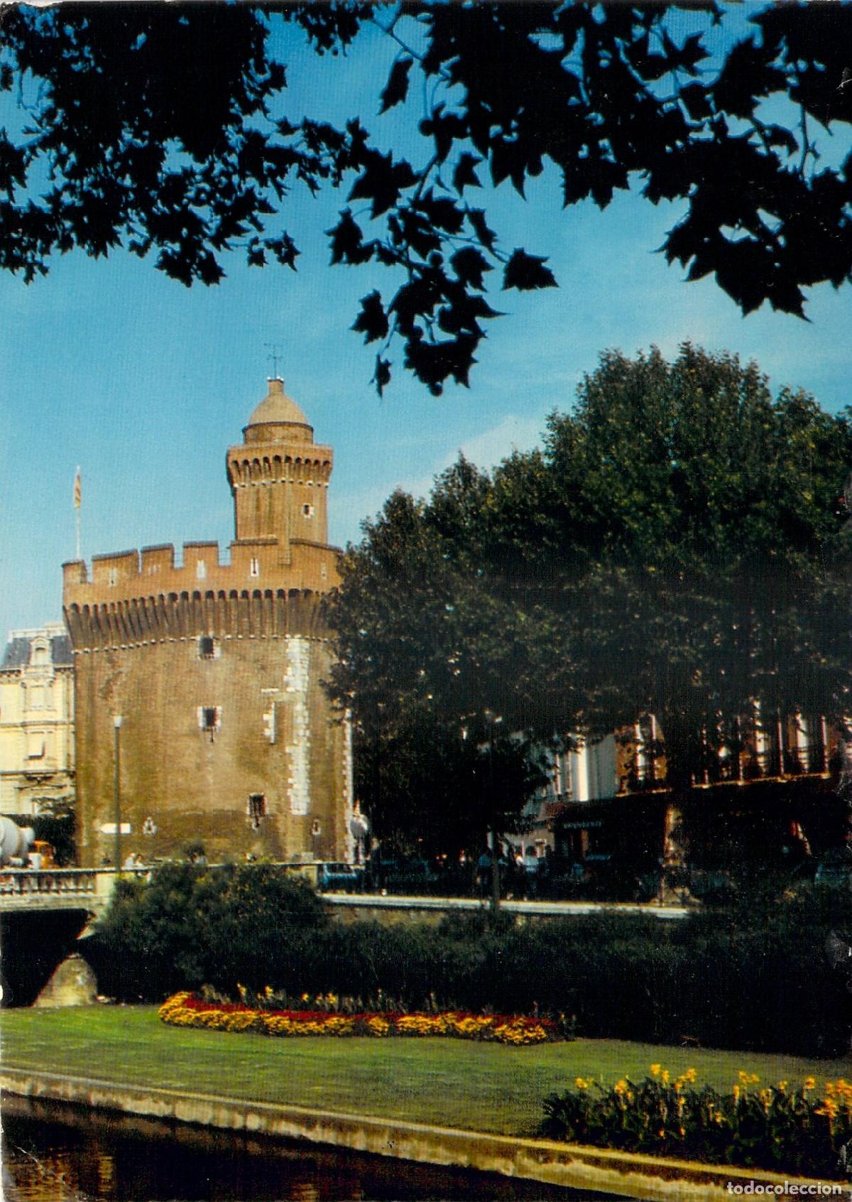 Cartes Postales: Postal Perpignan Francia - Le Castillet Torre Militar Ladrillo Canal Roussillon