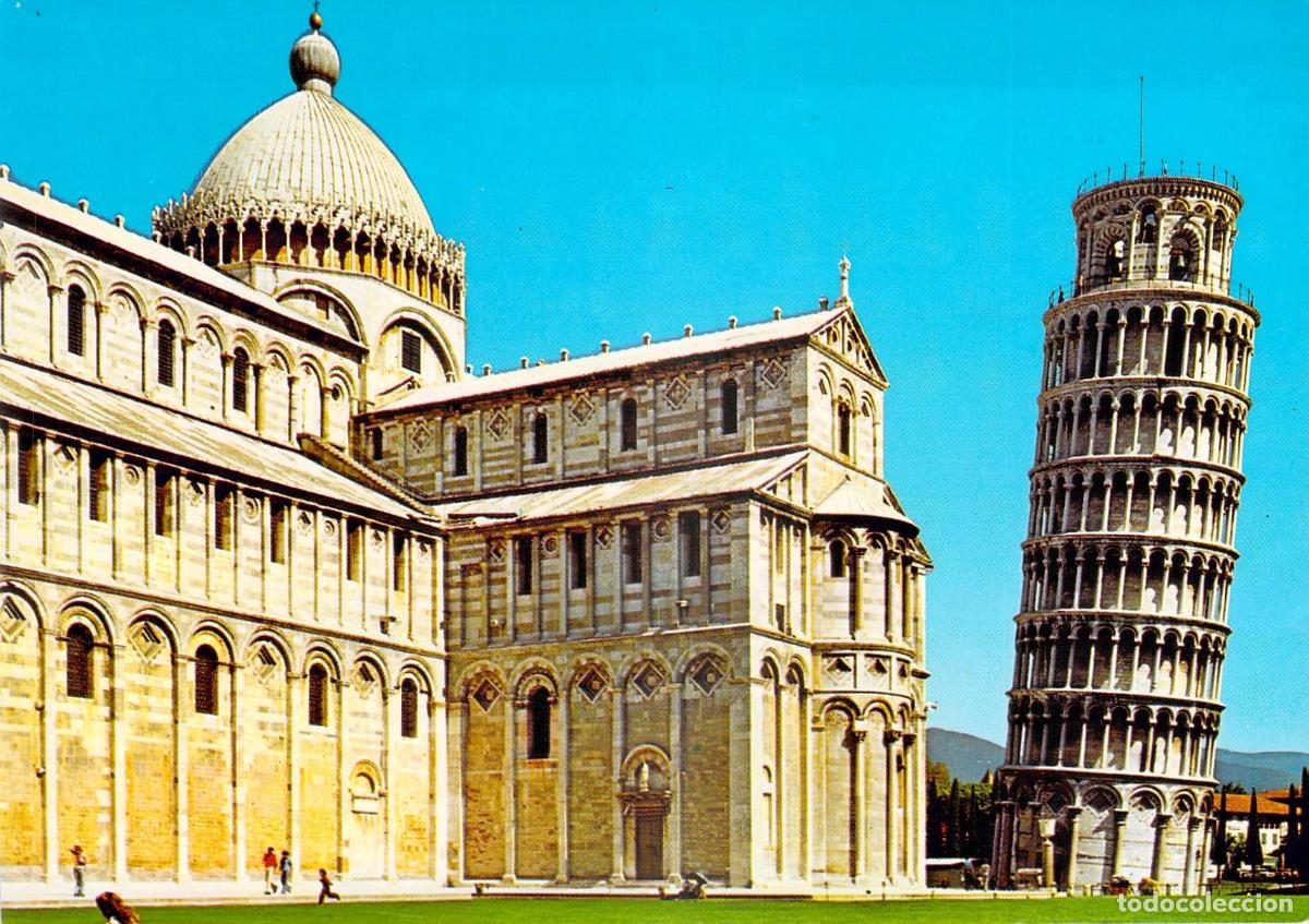 Cartes Postales: Postal Torre Pendente y Abside del Duomo de Pisa, Italia