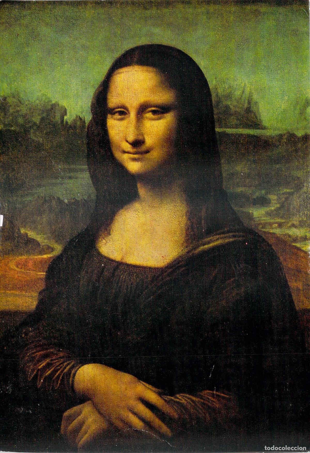 Postcards: Postal Arte La Gioconda Mona Lisa Da Vinci Museo Louvre Par&iacute;s Reproducci&oacute;n