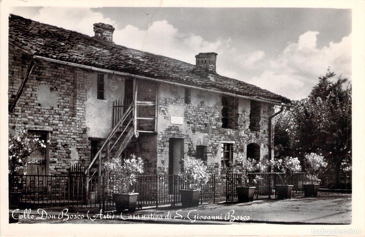 Cartes Postales: Postal R.P.P. Casa Natal San Juan Bosco, Colle Don Bosco, Asti, Italia