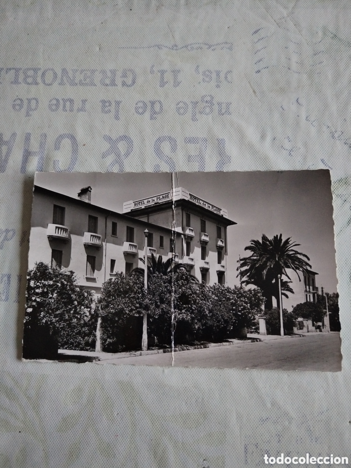Postales: Postal Hotel de la plage Cavalaire France A&ntilde;os 50