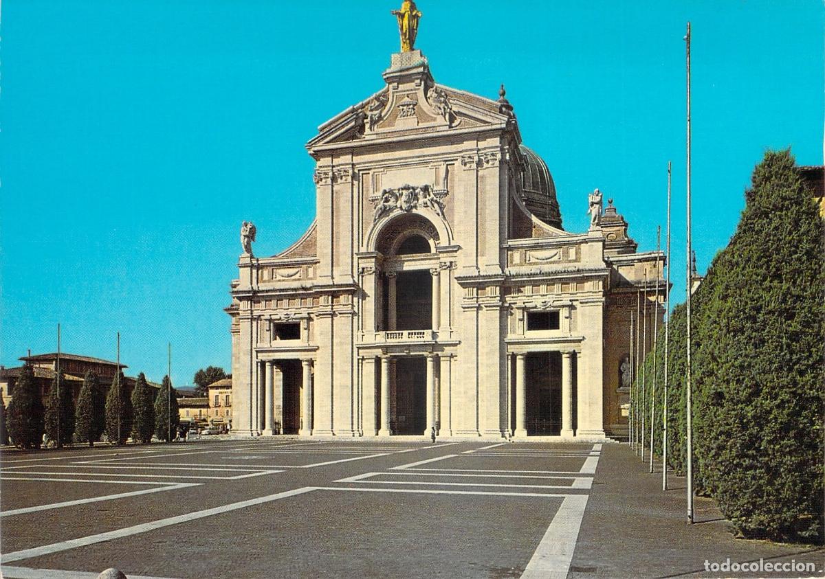 Cartoline: Postal As&iacute;s Italia Bas&iacute;lica Santa Mar&iacute;a de los &Aacute;ngeles Fachada y Plaza
