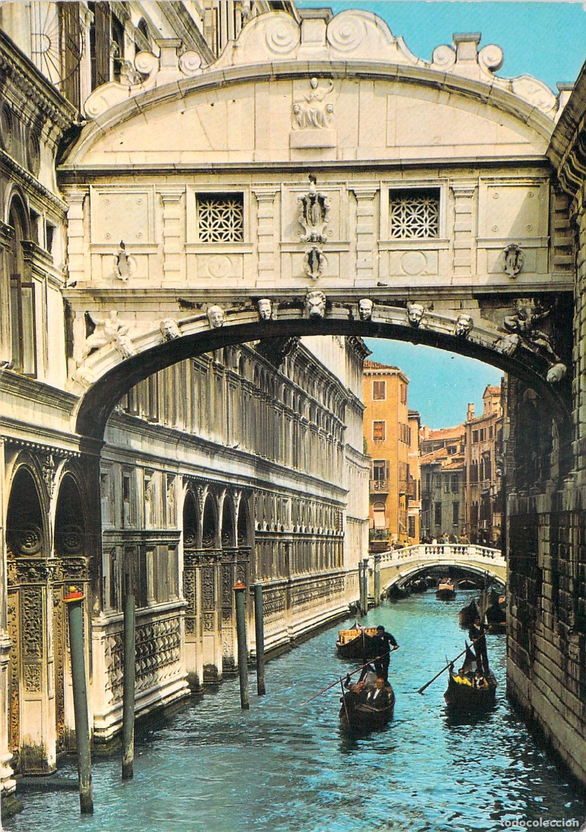 Cartes Postales: Postal Venecia - Famoso Puente de los Suspiros (Ponte dei Sospiri)